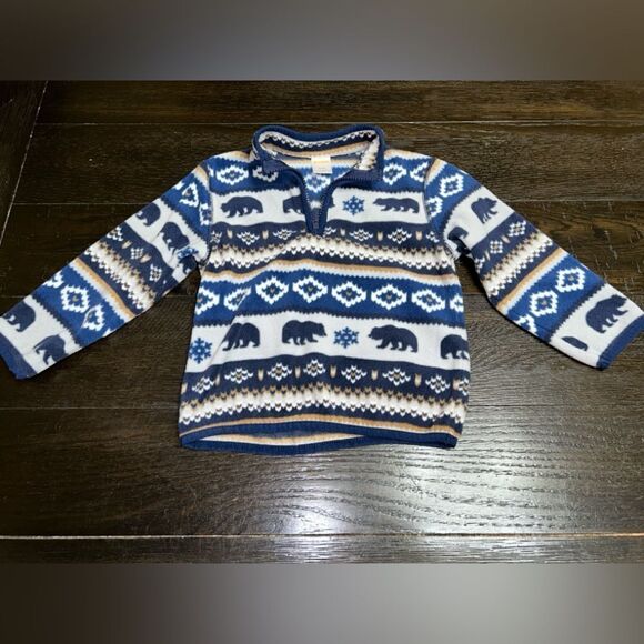 Like new 2-3t Gymboree bear fleece pullover - Picture 1 of 2